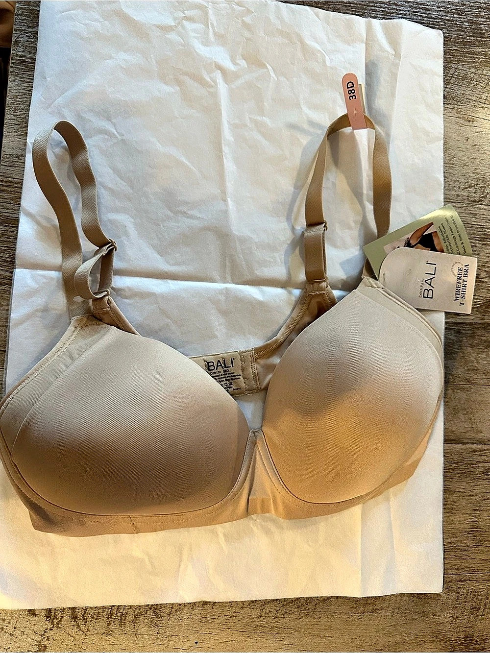 Bali Beauty by Bali Wirefree T-Shirt Bra Beige 36D